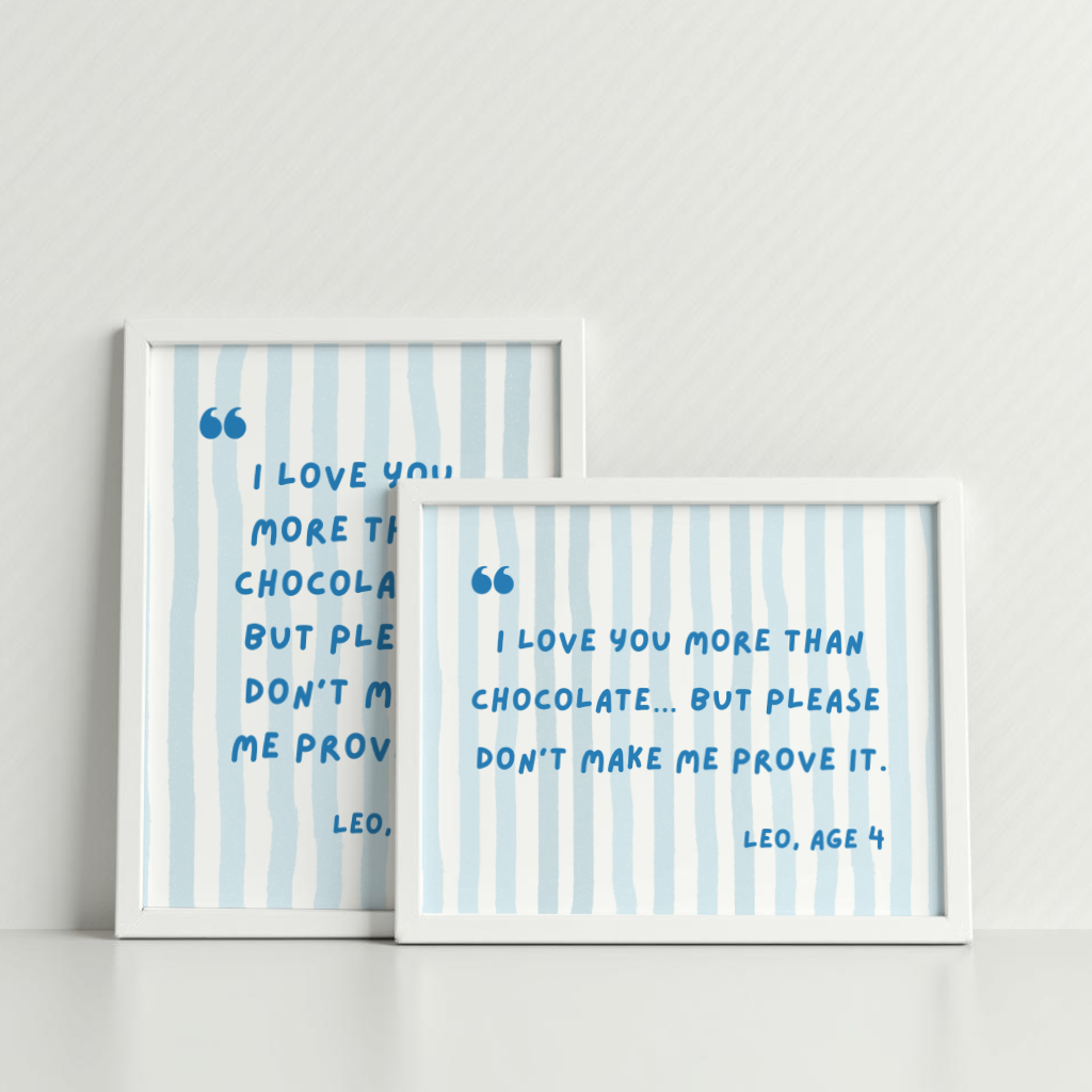 Watercolor Stripes with Funny Quote - Custom Wall Art Vertical Print