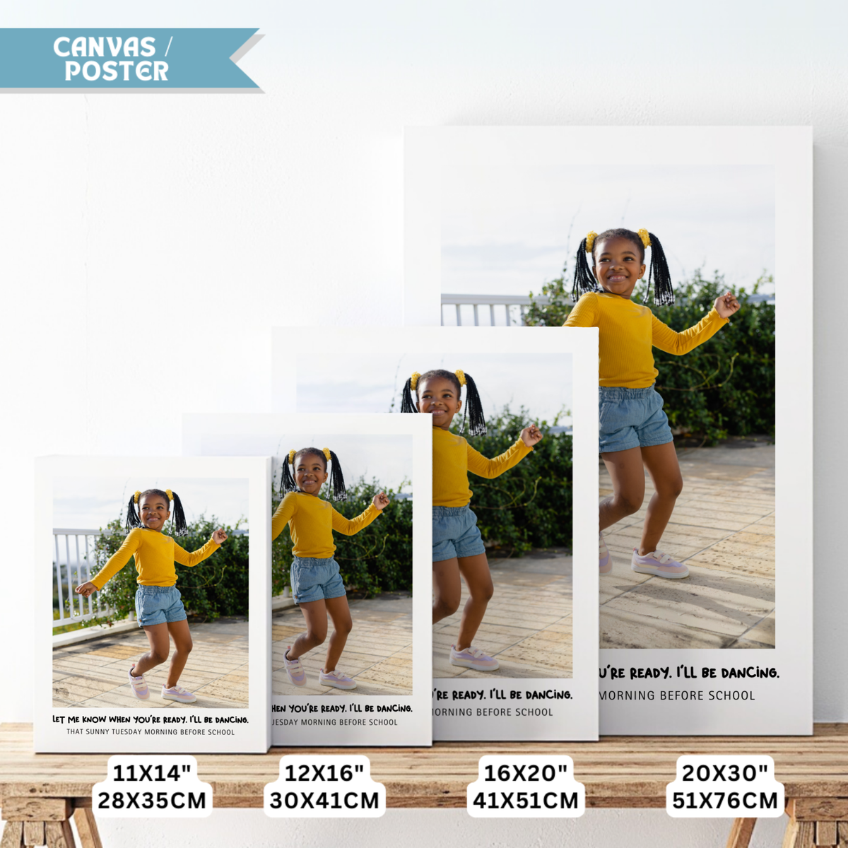 Personalized Kid’s Portrait Wall Art - Vertical Print