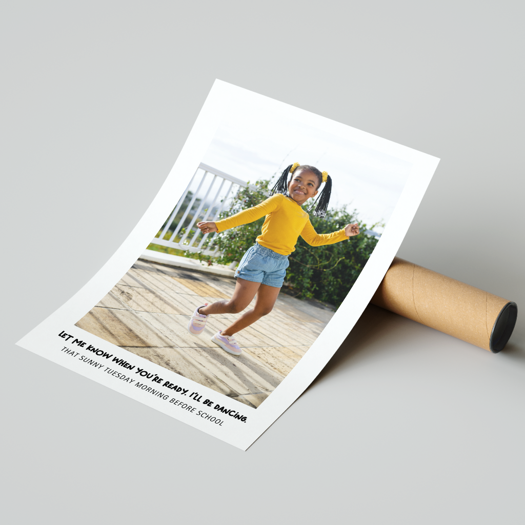 Personalized Kid’s Portrait Wall Art - Vertical Print