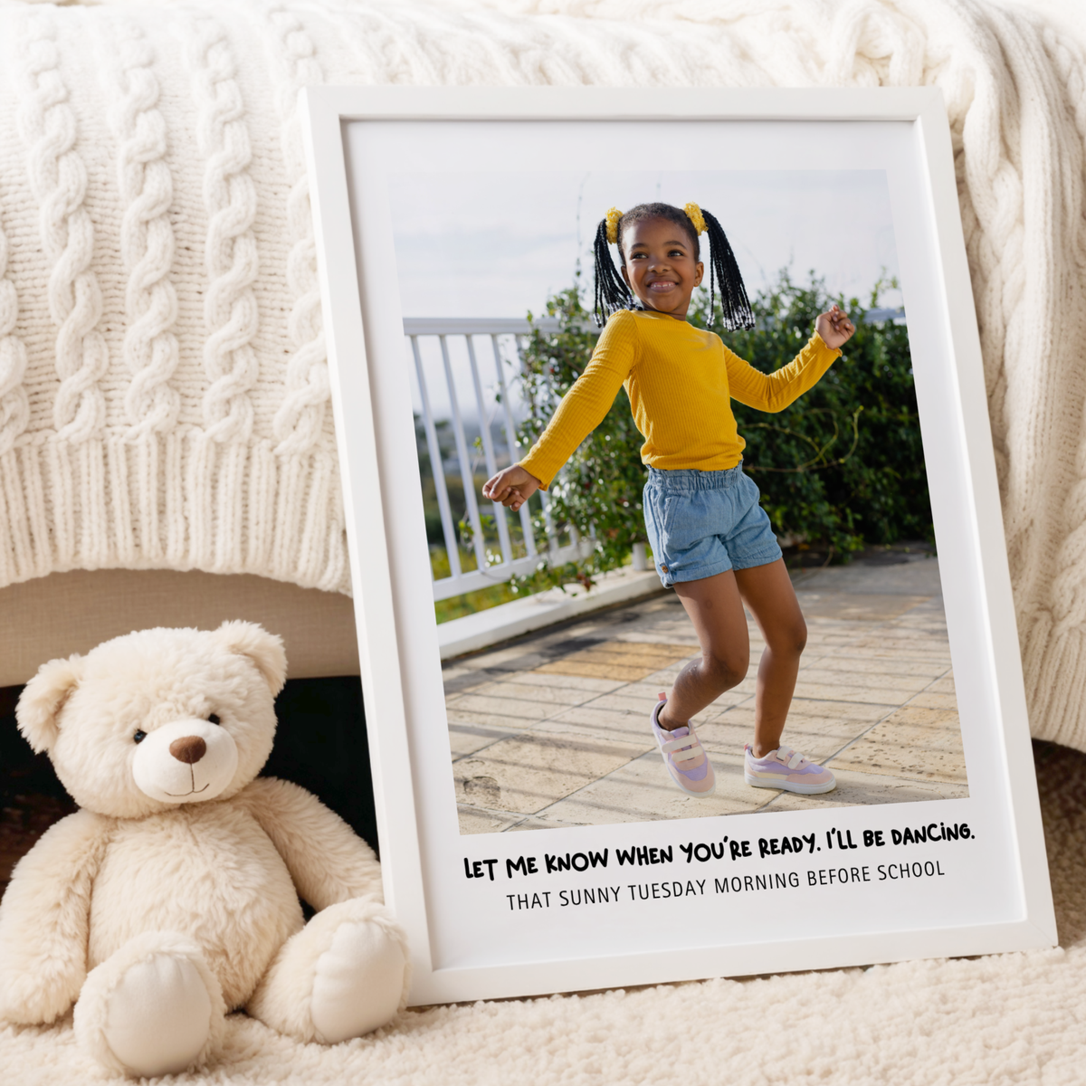 Personalized Kid’s Portrait Wall Art - Vertical Print
